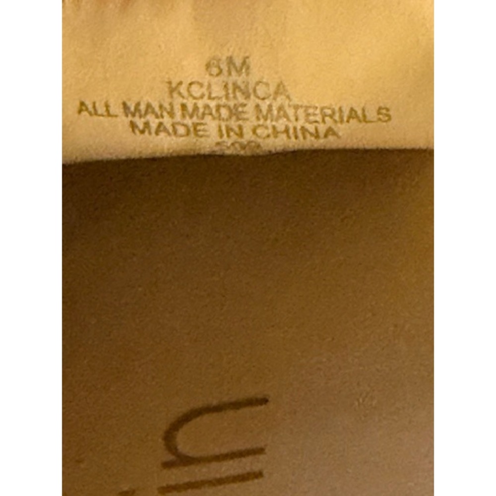 Calvin Klein Womens KCLINCA Black Pebbled Bow Loafers‎ CK Logo Flats Size 6M - Picture 7 of 7